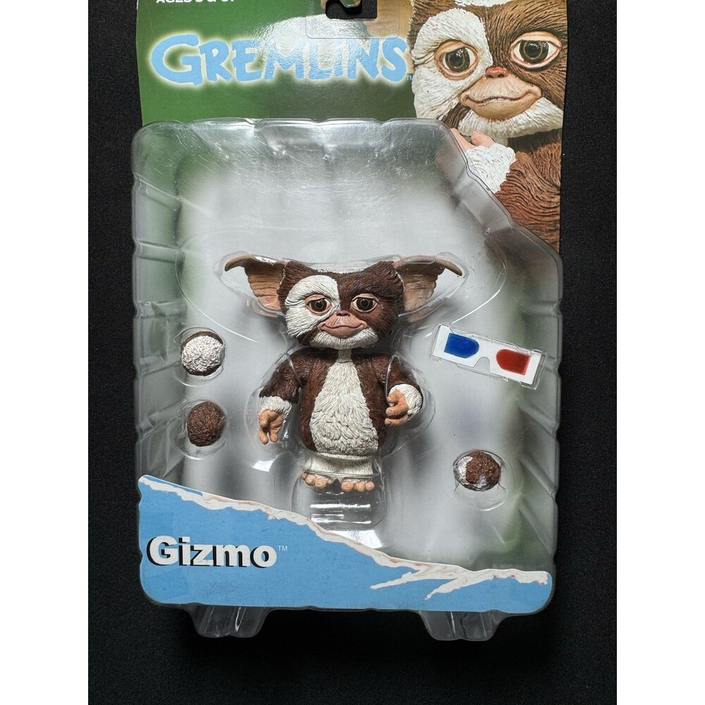 NECA Reel toys Gremlins Gizmo Action Figure 3D Glasses NIB - Picture 2 of 5